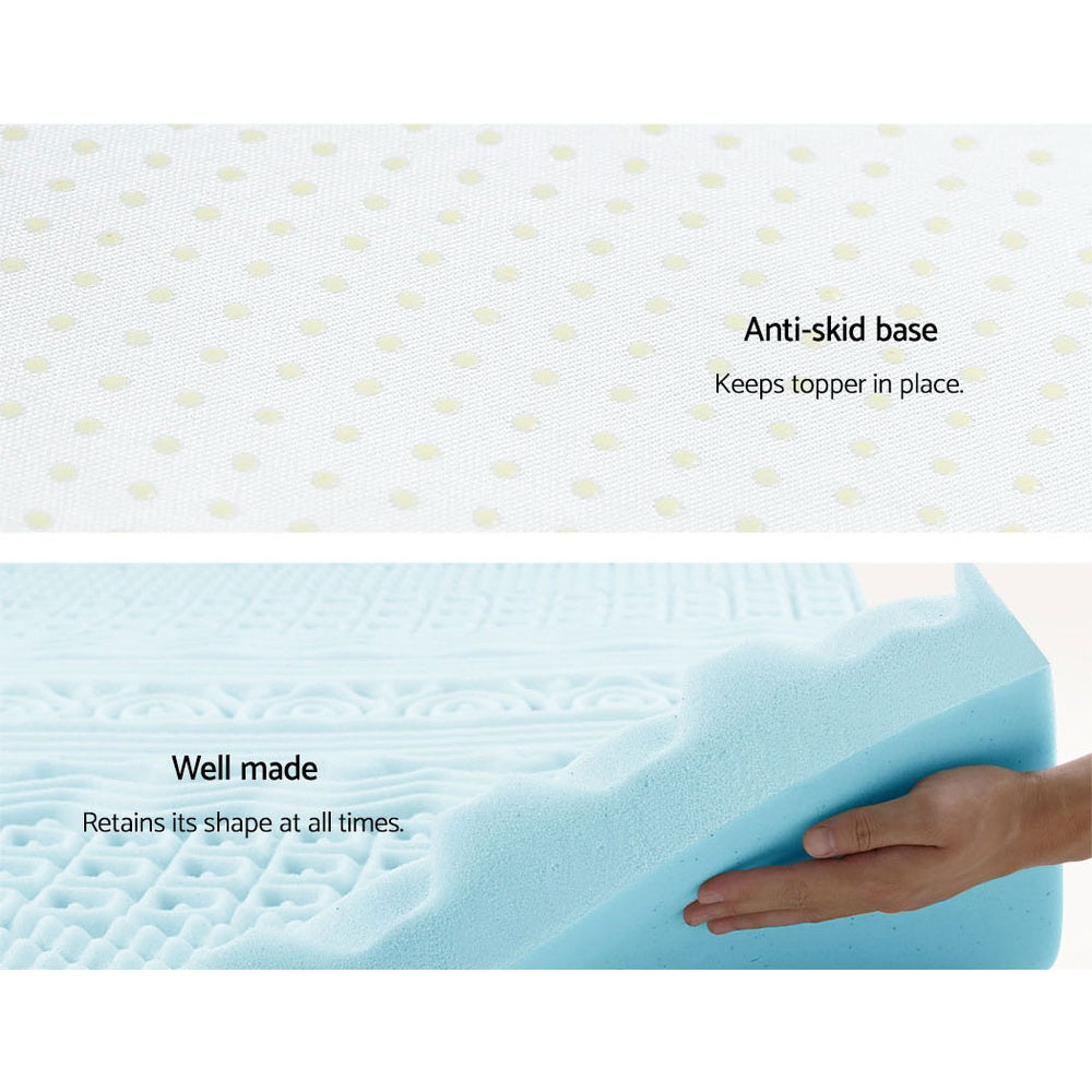 Queen Memory Foam Mattress Topper 11-Zone 8cm by Giselle Bedding