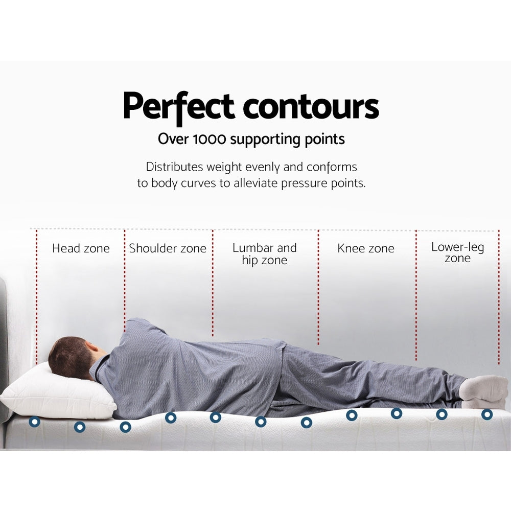 Memory Foam Queen Mattress Topper Cool Gel 10cm Giselle Bedding