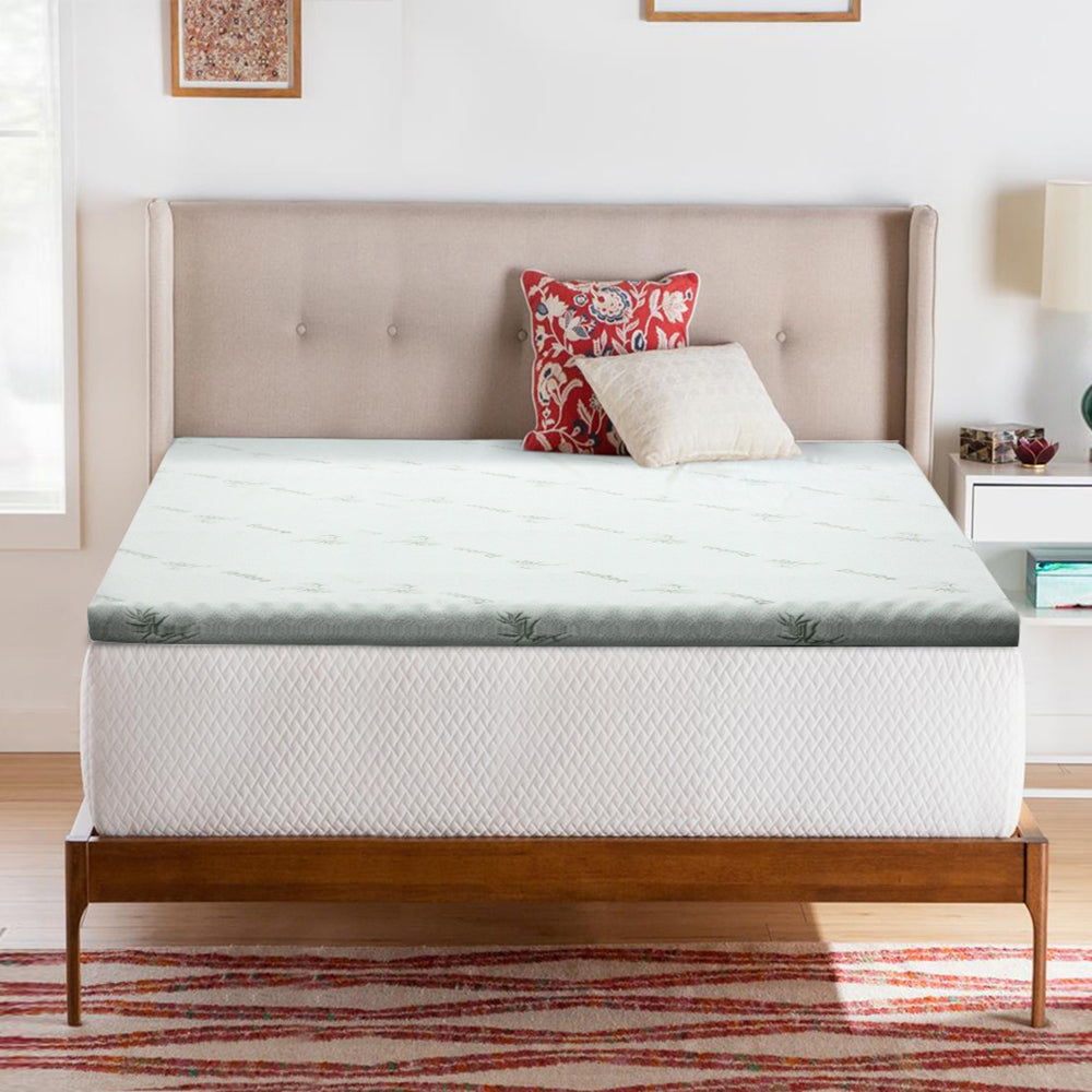 Memory Foam Queen Mattress Topper Cool Gel 8cm by Giselle Bedding