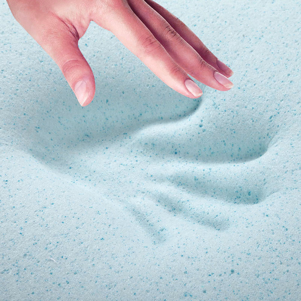 Memory Foam Queen Mattress Topper Cool Gel 8cm by Giselle Bedding