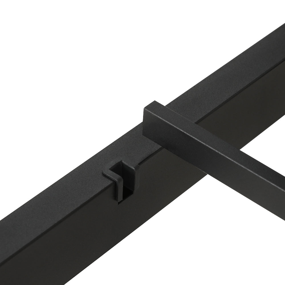 Queen Bed Frame Size Metal Base Mattress Platform Foundation Black PAULA by Artiss