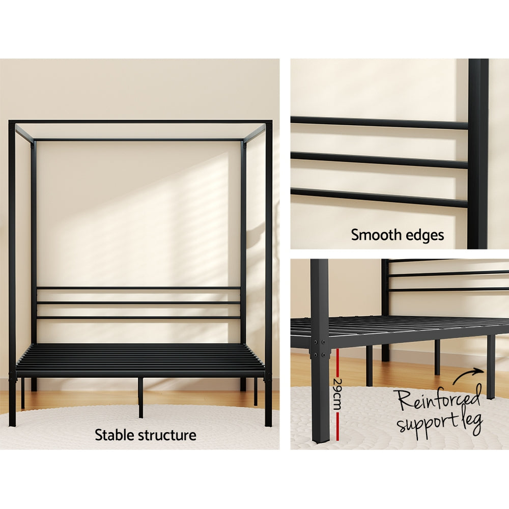 Queen Bed Frame Size Metal Bed Frame POCHY by Artiss