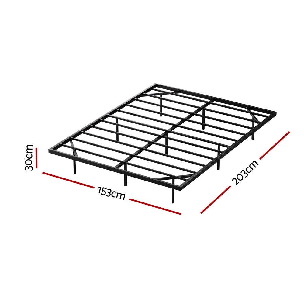 Queen Bed Frame,Floating Metal Bed Frame with Smart LED Lights - Sturdy Metal Platform Bed Base, Silent Design, Tool-Free Assembly, 300KG Capacity for Home/Hotel/Master Bedroom? by Artiss