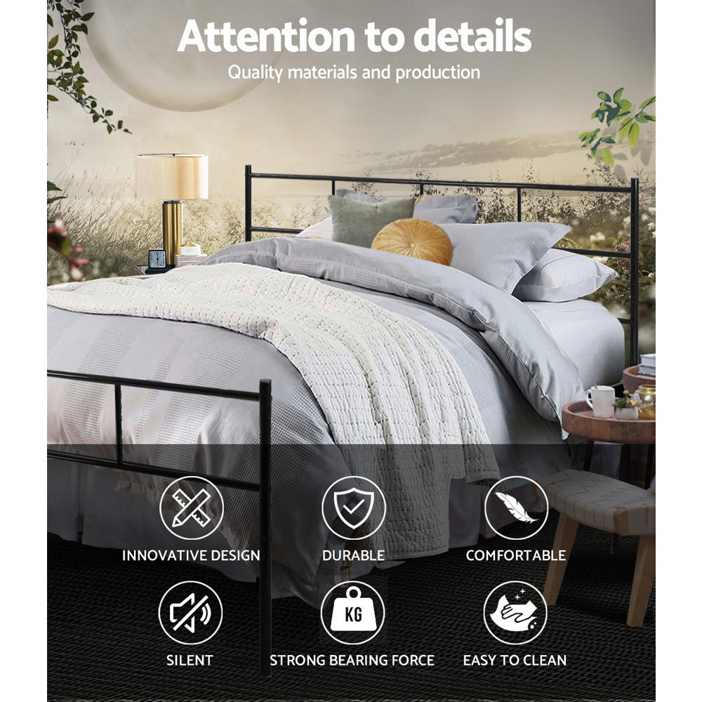 Queen Bed Frame Metal Bed Frame SOL by Artiss