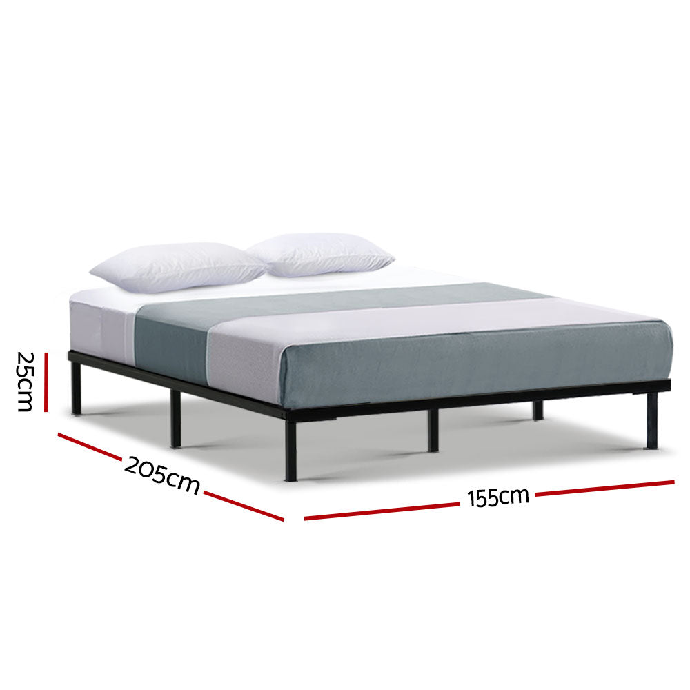 Queen Bed Frame Size Metal Bed Frame TED by Artiss