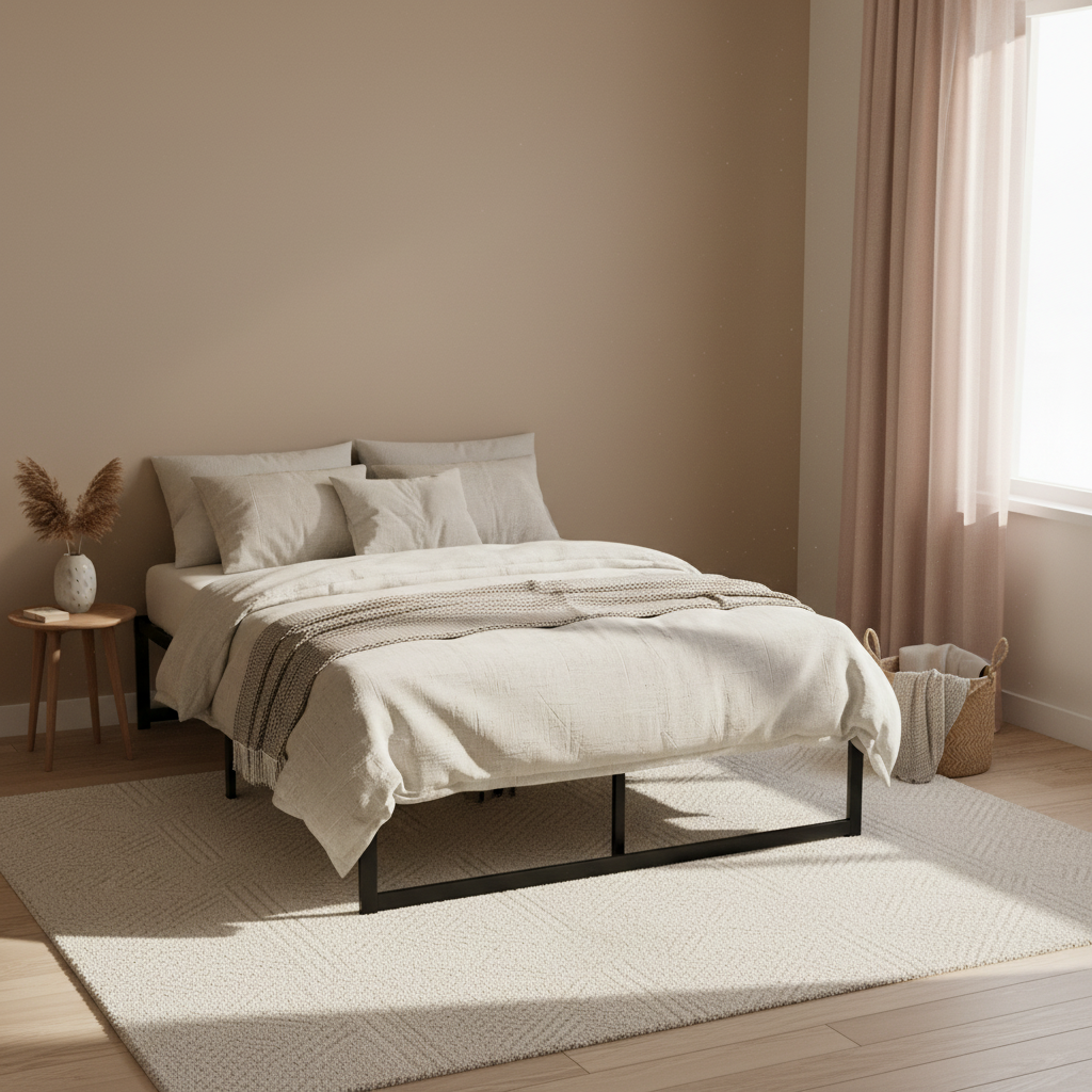 Artiss Bed Frame Double Size Metal Bed Frame TINO