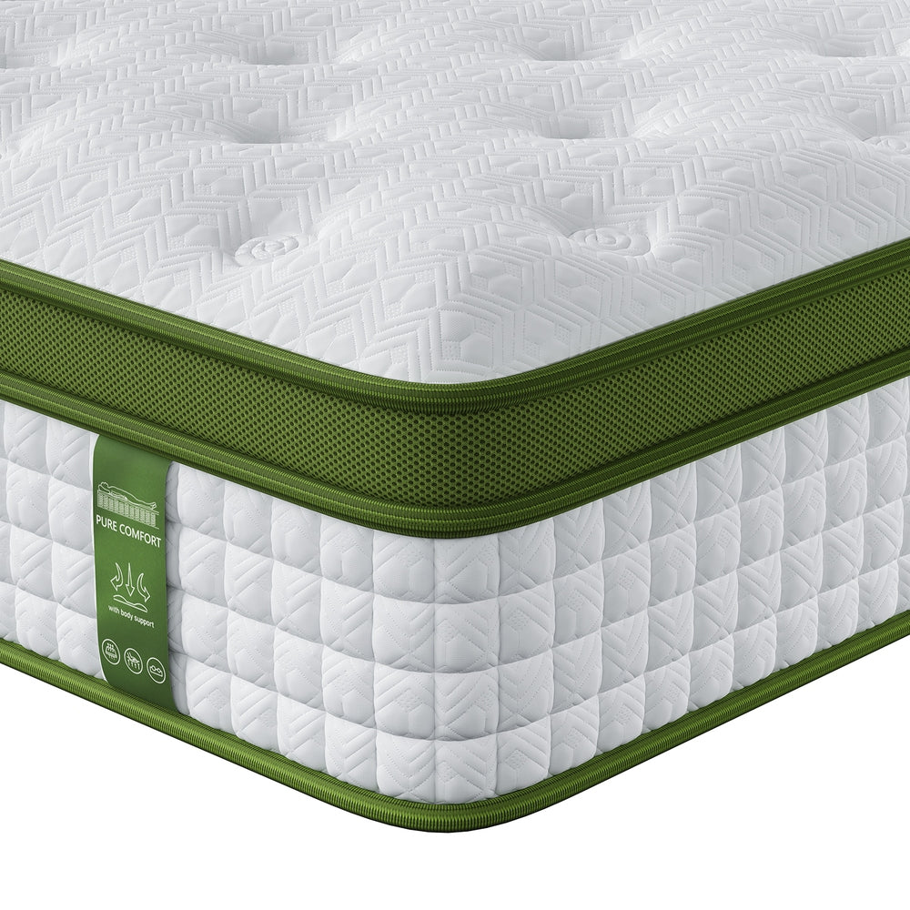 Queen BedStory 30cm Hybrid Mattress Cooling Gel Memory Foam 5 Zone Pocket Spring Bed Temperature Regulating