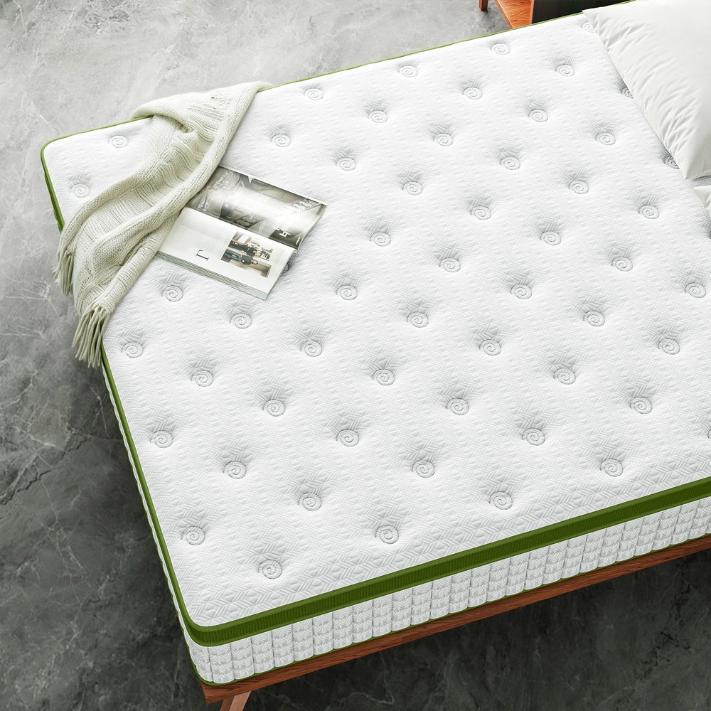 Queen BedStory 30cm Hybrid Mattress Cooling Gel Memory Foam 5 Zone Pocket Spring Bed Temperature Regulating