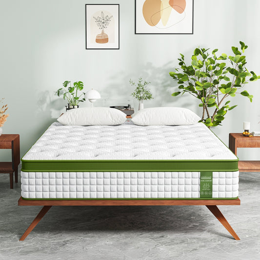Queen BedStory 30cm Hybrid Mattress Cooling Gel Memory Foam 5 Zone Pocket Spring Bed Temperature Regulating