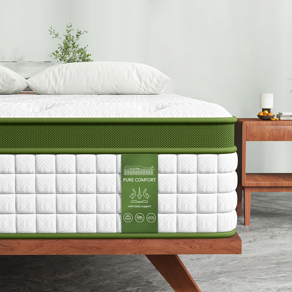 Queen BedStory 30cm Hybrid Mattress Cooling Gel Memory Foam 5 Zone Pocket Spring Bed Temperature Regulating
