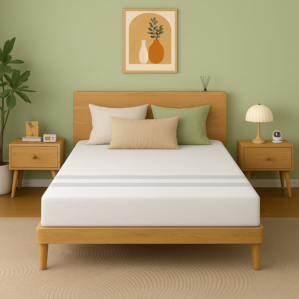 20cm Double Reversible Gel Memory Foam Mattress BedStory Medium Soft & Firm